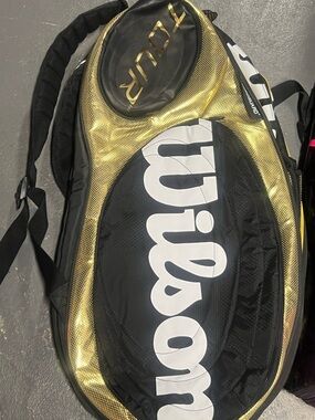 Wilson Gold and Black Tennis Gear Bag
